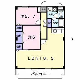 アネックス翠香園【1階】の間取り