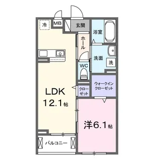 クオーレ Ⅲ【2階】の間取り