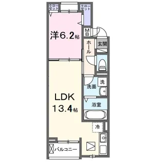 クオーレ Ⅲ【1階】の間取り