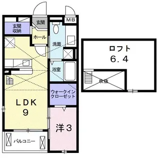 ア・ラ・モード 下島【2階】の間取り