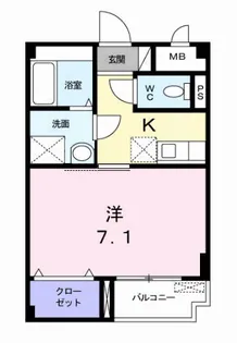 メゾン・ソウザⅡ【1階】の間取り
