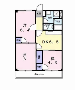 アメニティ東香里【2階】の間取り