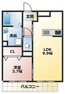 シャングリラ【1階】の間取り