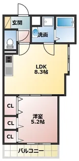 ラモーナ清瀧【2階】の間取り