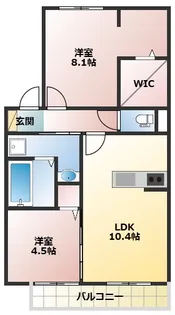 グランドゥール畷【2階】の間取り
