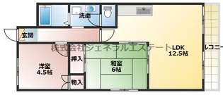 スカイガーデン萱島【4階】の間取り