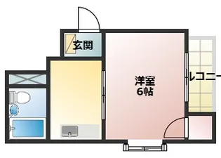 1Kの間取り画像