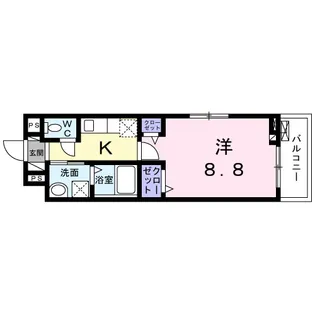 1Kの間取り画像