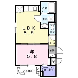 クレイン【3階】の間取り