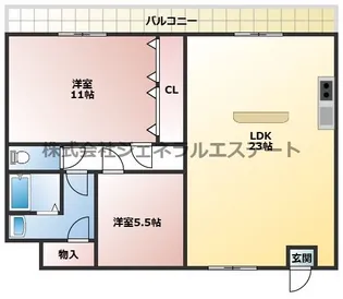 アビリティK【4階】の間取り