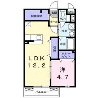 リバークロス【2階】の間取り