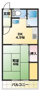 日之出荘苑A【103号室】の間取り