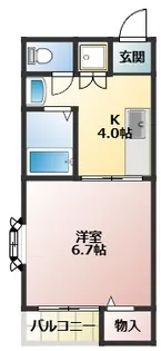 大阪府門真市本町【マンション】の間取り