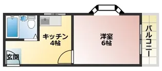 三井マンション【407号室】の間取り