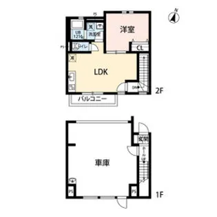 大阪府交野市森南1丁目【テラスハウス】の間取り