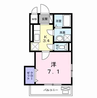 グラシオッソ【2階】の間取り
