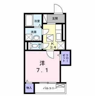 グラシオッソ【1階】の間取り