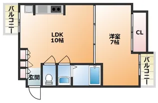 ドムス門真【8階】の間取り