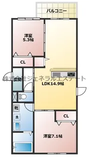 D-residence香里新町【1階】の間取り
