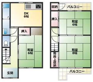 大阪府寝屋川市堀溝北町【一戸建】の間取り