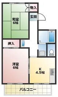 ブランマヌール【2階】の間取り