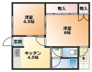 楠マンション【202号室】の間取り