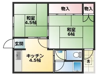 楠マンション【302号室】の間取り