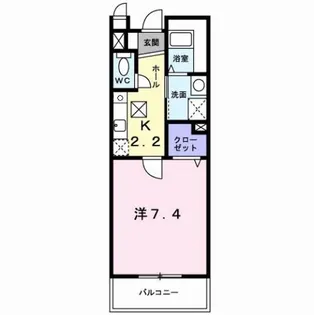 レフィナード【1階】の間取り