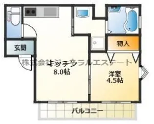 ディアコート岩田1【301号室】の間取り
