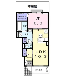 ヴェルデ Ⅰ【1階】の間取り
