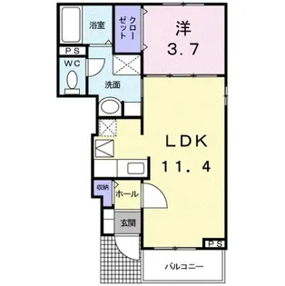 セレニテ【1階】の間取り