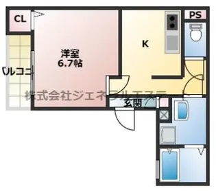 アイリス寝屋川【0303号室】の間取り