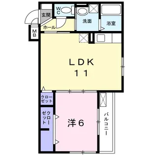 ファミールキンダⅡ【2階】の間取り