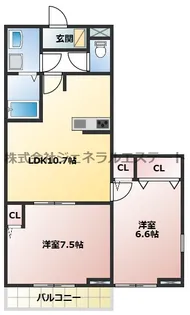 フォレストメゾン打越【1階】の間取り