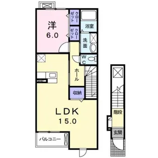 リブ・シンヴィレッジⅠ【2階】の間取り