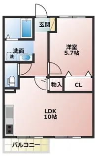 プレジールⅠ【2階】の間取り