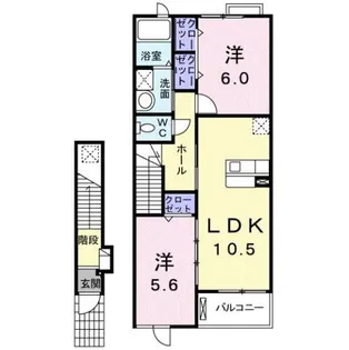 ジェルメ四宮【2階】の間取り