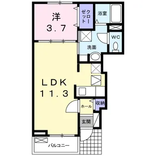 アメージング レジデンス【1階】の間取り