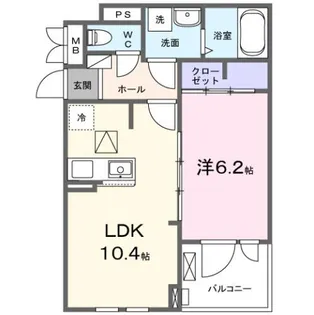 パインオーク B【1階】の間取り