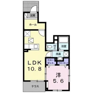 レフィナード・コンドミニオ【1階】の間取り