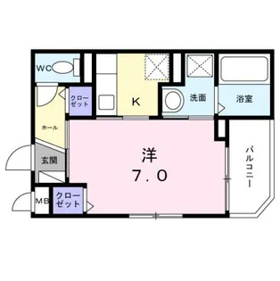 栄町アパート【2階】の間取り