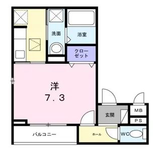 栄町アパート【1階】の間取り