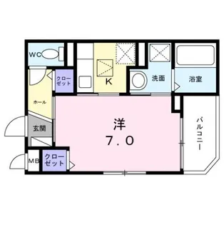 栄町アパート【1階】の間取り