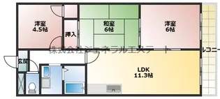 ウィルコート【5階】の間取り