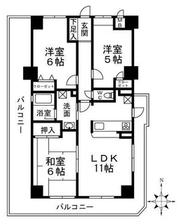 ベルデフラッツ守口SOUTH【7階】の間取り