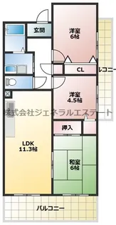 CASA・はなみずき【301号室】の間取り