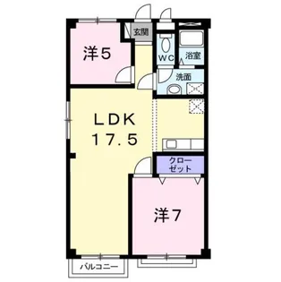 サンメゾン(Ⅰ)【1階】の間取り