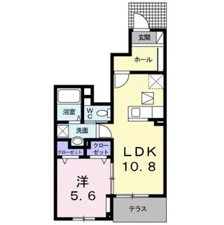レフィナード・コンドミニオ【1階】の間取り