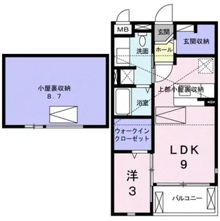 ボンヌ・シャンス【2階】の間取り
