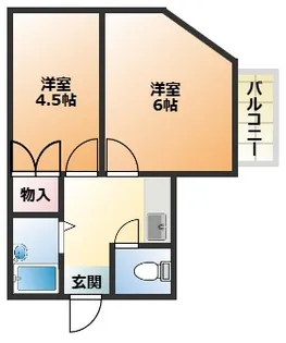 ニューシビックハイム【4階】の間取り